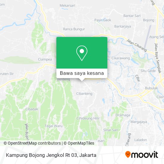 Peta Kampung Bojong Jengkol Rt 03