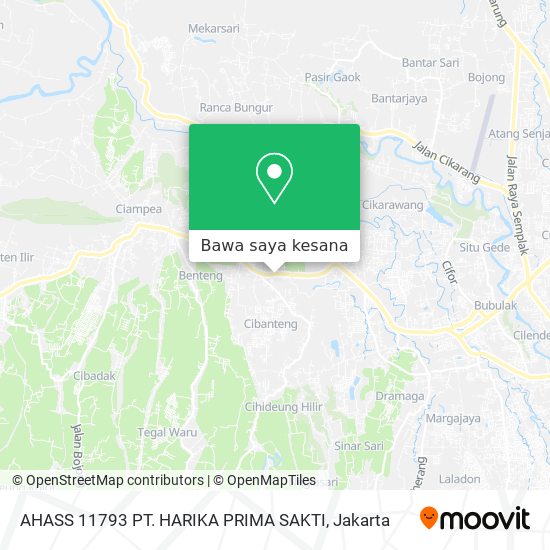 Peta AHASS 11793 PT. HARIKA PRIMA SAKTI