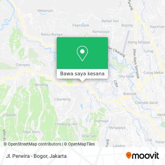 Peta Jl. Perwira - Bogor