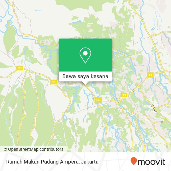 Peta Rumah Makan Padang Ampera