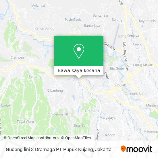 Peta Gudang lini 3 Dramaga PT Pupuk Kujang