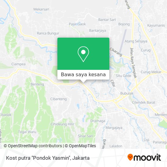 Peta Kost putra "Pondok Yasmin"