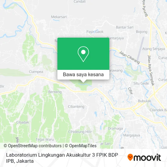 Peta Laboratorium Lingkungan Akuakultur 3 FPIK BDP IPB