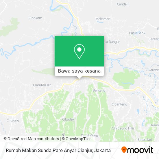 Peta Rumah Makan Sunda Pare Anyar Cianjur