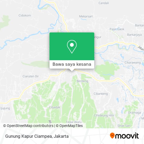 Peta Gunung Kapur Ciampea