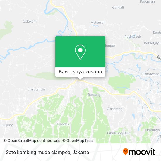 Peta Sate kambing muda ciampea