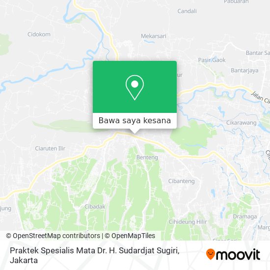 Peta Praktek Spesialis Mata Dr. H. Sudardjat Sugiri