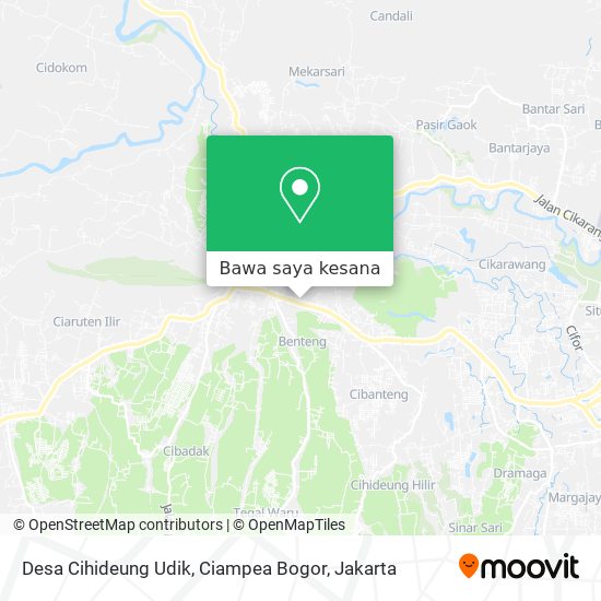 Peta Desa Cihideung Udik, Ciampea Bogor