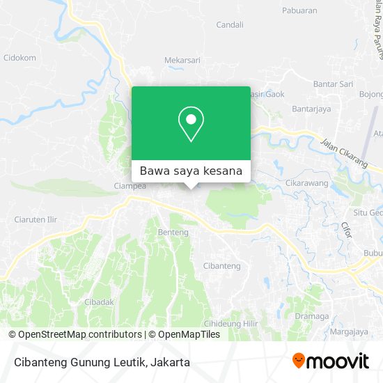 Peta Cibanteng Gunung Leutik