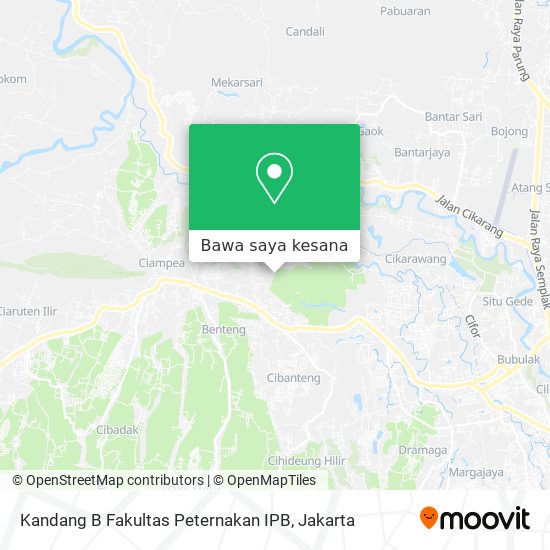 Peta Kandang B Fakultas Peternakan IPB