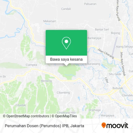 Peta Perumahan Dosen (Perumdos) IPB