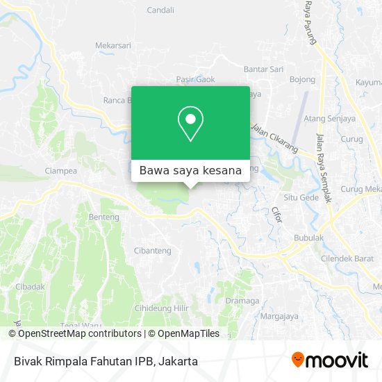 Peta Bivak Rimpala Fahutan IPB