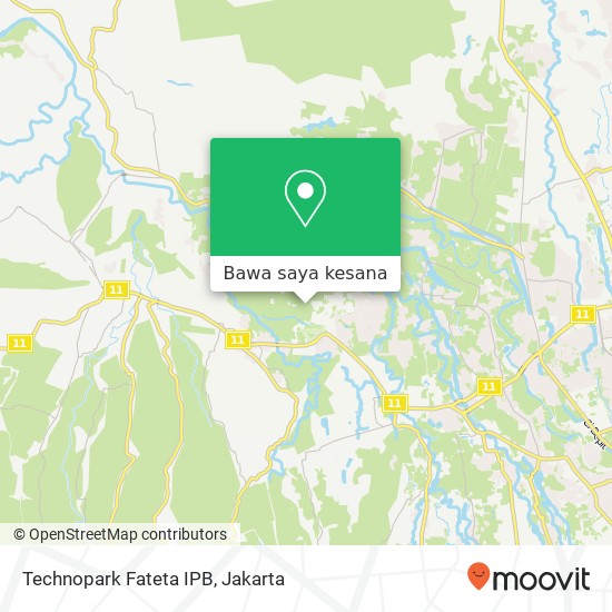 Peta Technopark Fateta IPB