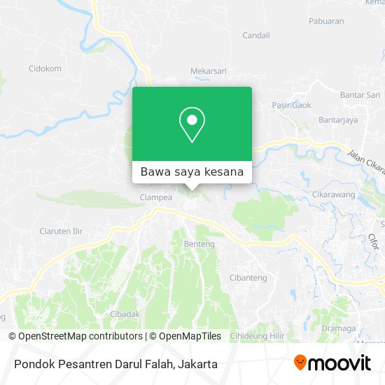 Peta Pondok Pesantren Darul Falah