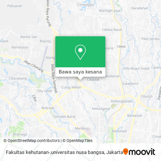 Peta Fakultas kehutanan-,universitas nusa bangsa