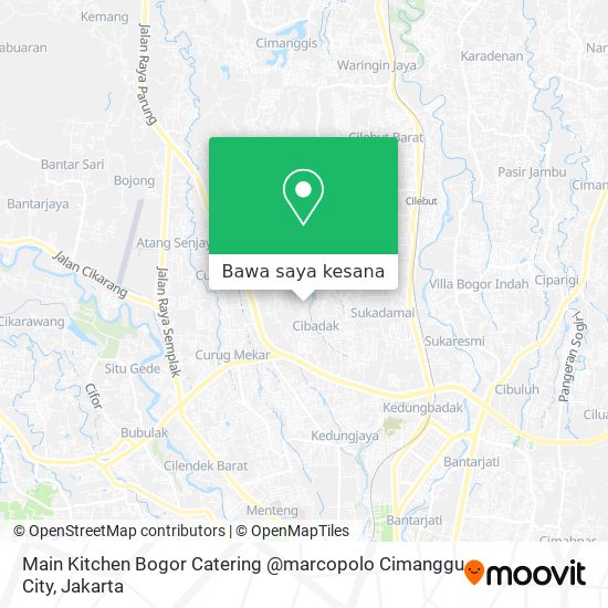Peta Main Kitchen Bogor Catering @marcopolo Cimanggu City