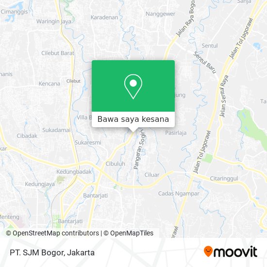 Peta PT. SJM Bogor