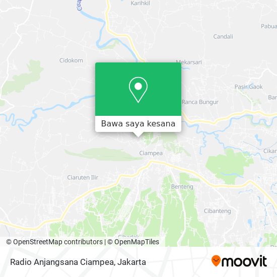 Peta Radio Anjangsana Ciampea