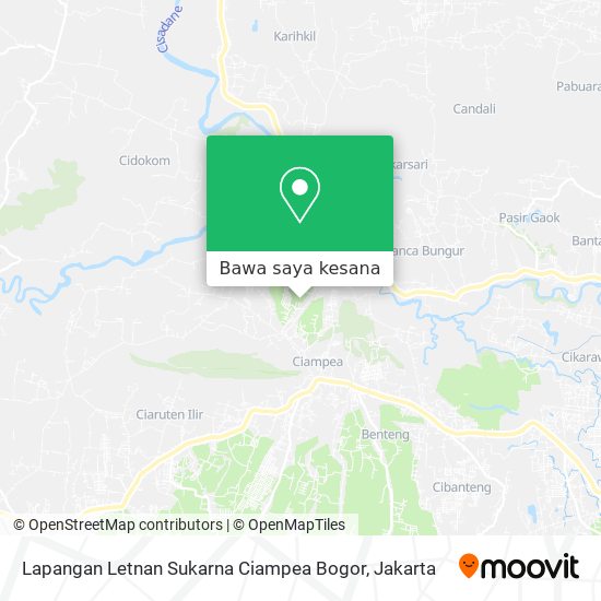 Peta Lapangan Letnan Sukarna Ciampea Bogor