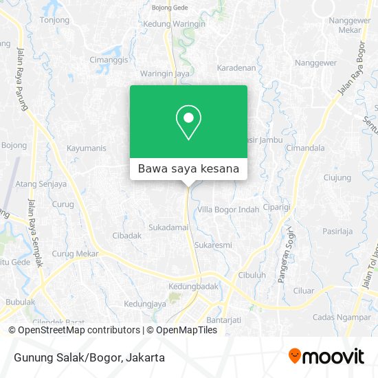 Peta Gunung Salak/Bogor