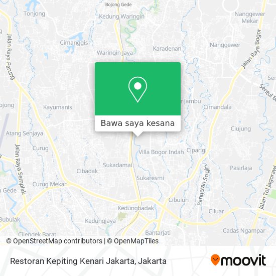 Peta Restoran Kepiting Kenari Jakarta