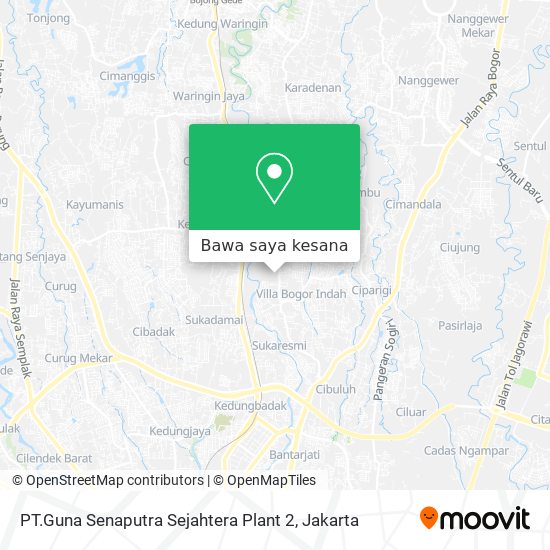 Peta PT.Guna Senaputra Sejahtera Plant 2