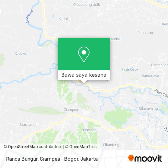 Peta Ranca Bungur, Ciampea - Bogor