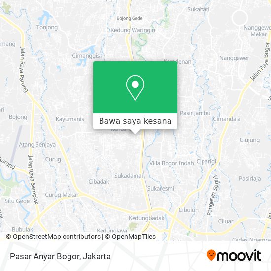 Peta Pasar Anyar Bogor