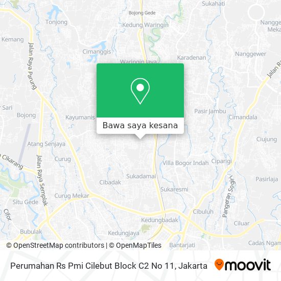 Peta Perumahan Rs Pmi Cilebut Block C2 No 11