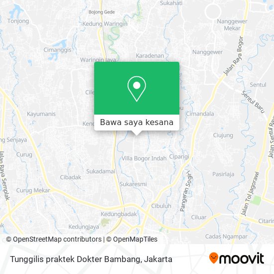 Peta Tunggilis praktek Dokter Bambang