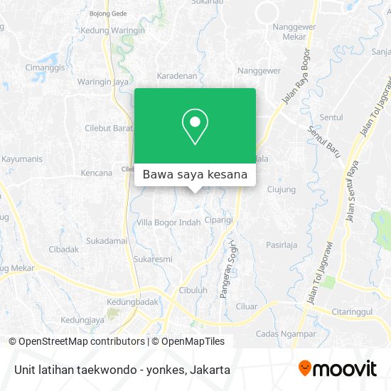 Peta Unit latihan taekwondo - yonkes