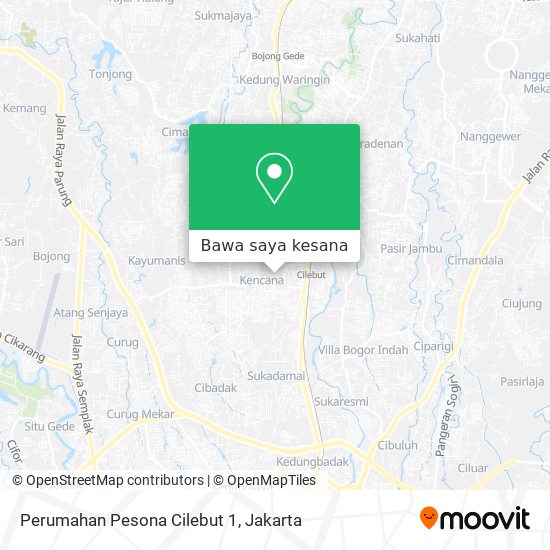 Peta Perumahan Pesona Cilebut 1
