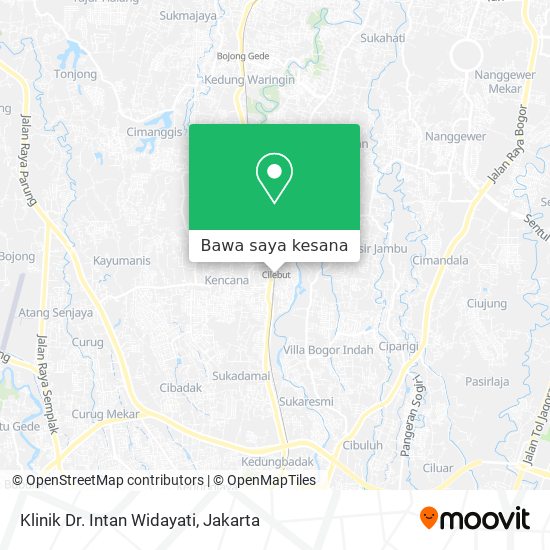 Peta Klinik Dr. Intan Widayati