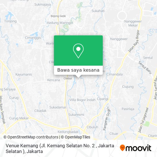 Peta Venue Kemang (Jl. Kemang Selatan No. 2 , Jakarta Selatan )