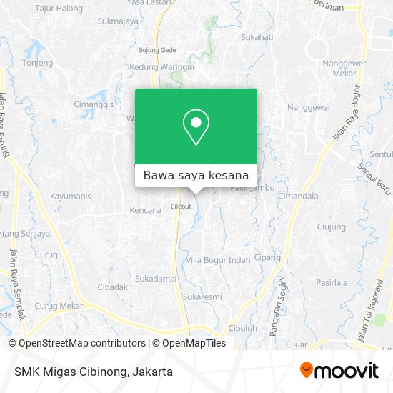 Peta SMK Migas Cibinong