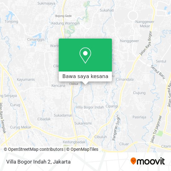 Peta Villa Bogor Indah 2