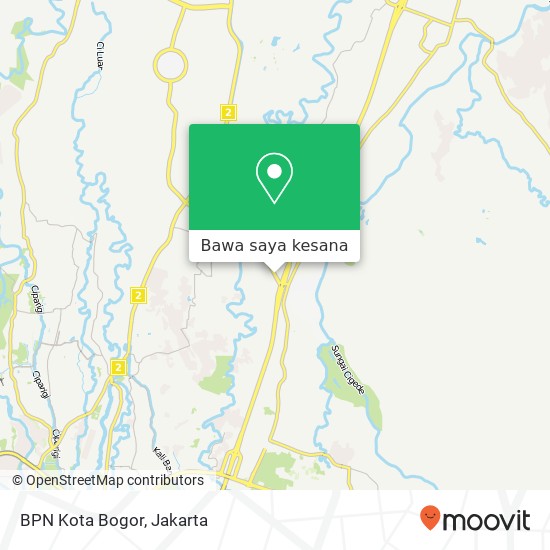 Peta BPN Kota Bogor
