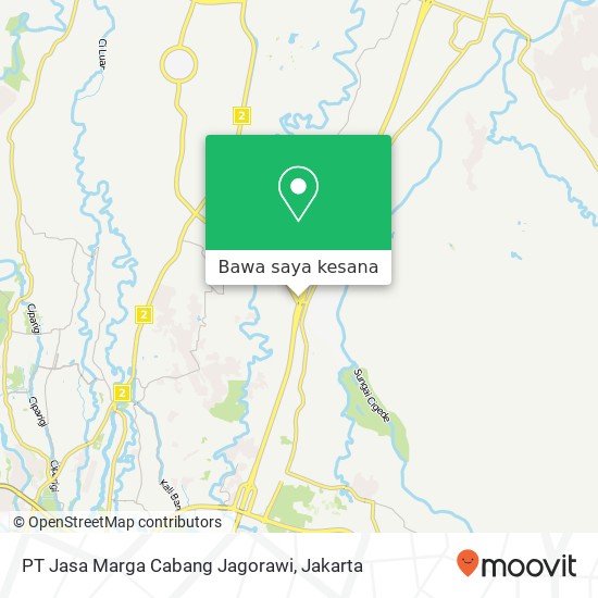 Peta PT Jasa Marga Cabang Jagorawi