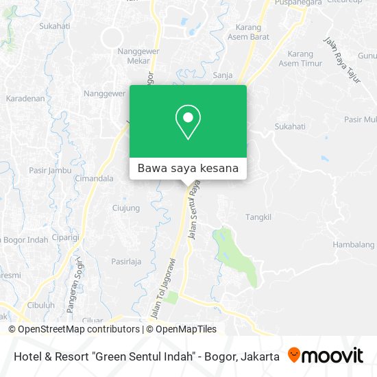 Peta Hotel & Resort "Green Sentul Indah" - Bogor