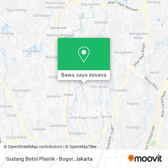 Peta Gudang Botol Plastik - Bogor