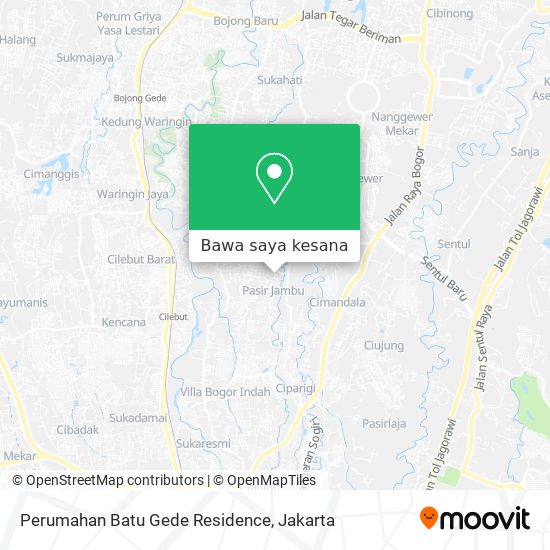 Peta Perumahan Batu Gede Residence