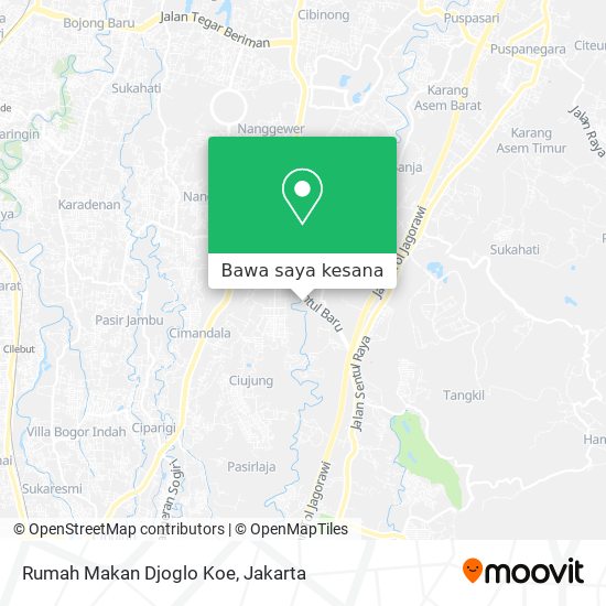 Peta Rumah Makan Djoglo Koe