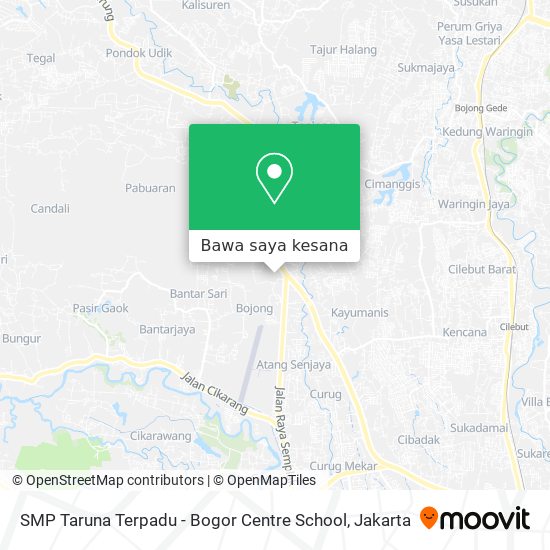 Peta SMP Taruna Terpadu - Bogor Centre School