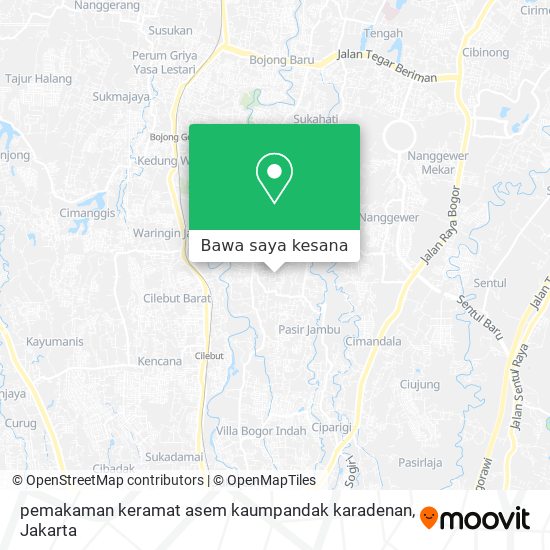 Peta pemakaman keramat asem kaumpandak karadenan