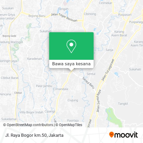 Peta Jl. Raya Bogor km.50