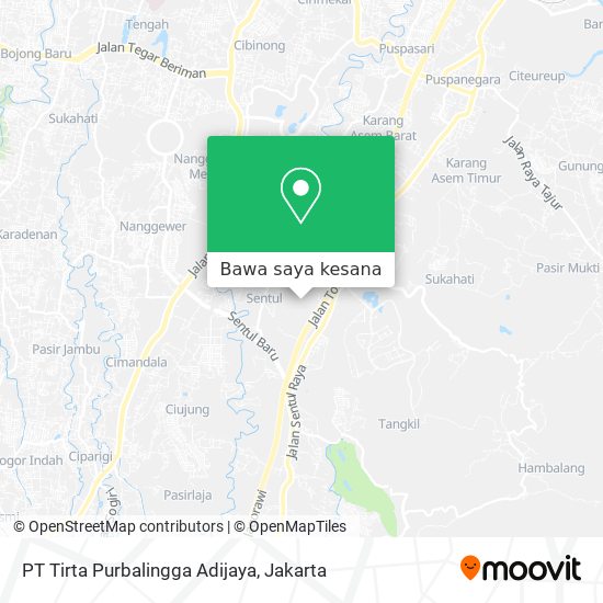 Peta PT Tirta Purbalingga Adijaya