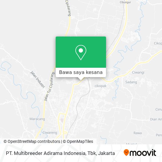 Peta PT. Multibreeder Adirama Indonesia, Tbk