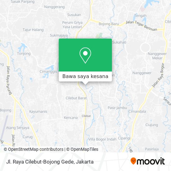 Peta Jl. Raya Cilebut-Bojong Gede