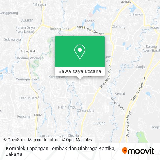 Peta Komplek Lapangan Tembak  dan Olahraga Kartika