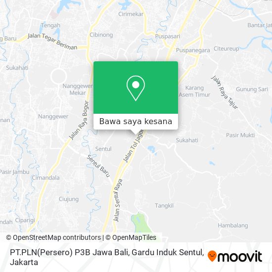 Peta PT.PLN(Persero) P3B Jawa Bali, Gardu Induk Sentul
